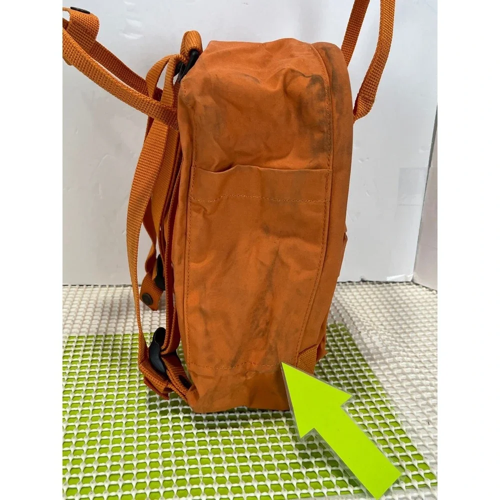 Fjallraven Kanken Mini Backpack Orange Vinylon F 23561 Everyday Bag